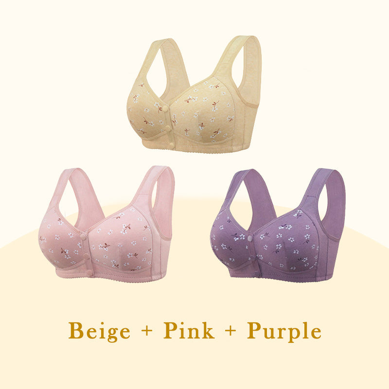 πBuy 1 Get 2 FREEπ - Comfortable & Convenient Front Button Bra