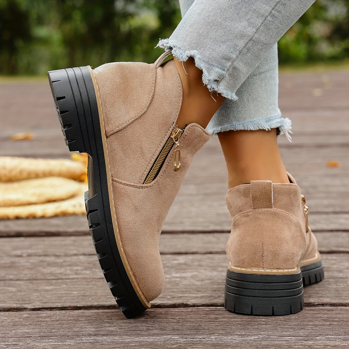🔥Ultimo giorno di promozione SCONTO del 50% - Stivaletti da donna con plateau spesso