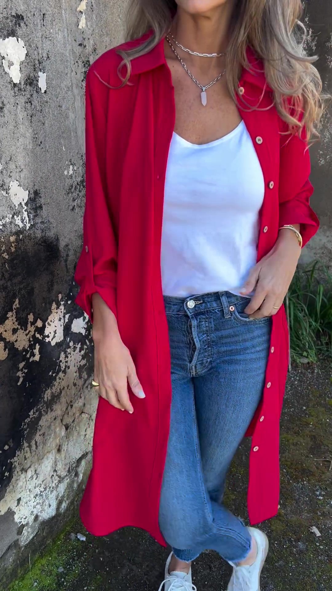 🔥ULTIMO GIORNO SCONTO 50%🔥Giacca da donna casual a maniche lunghe con risvolto in tinta unita