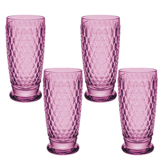 Boston Colored - Berry Highball-/Bierglas (4er-Set)