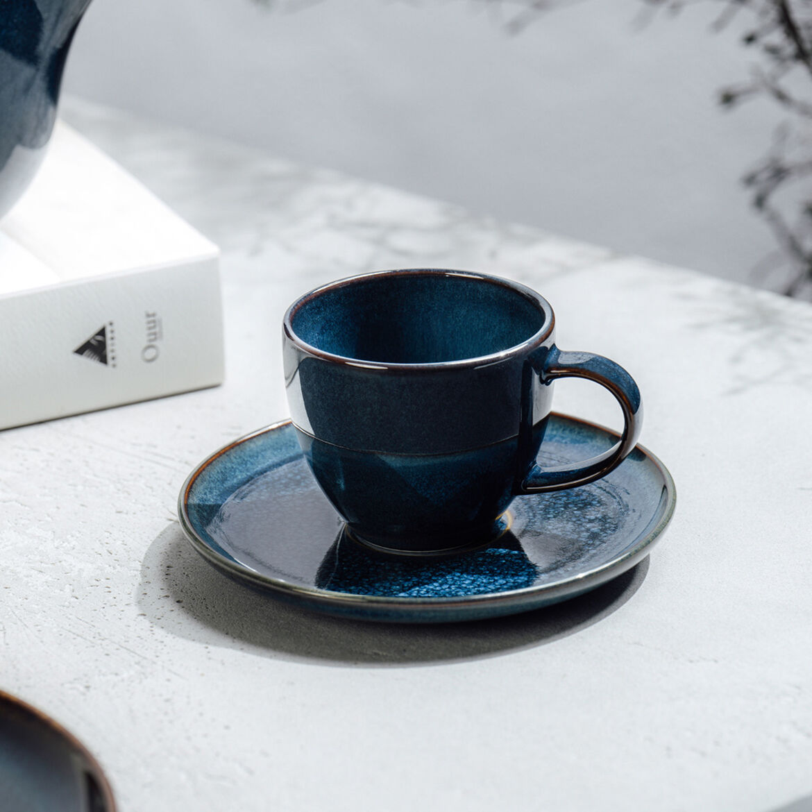 Crafted Denim - Espressountertasse (4er-Set)