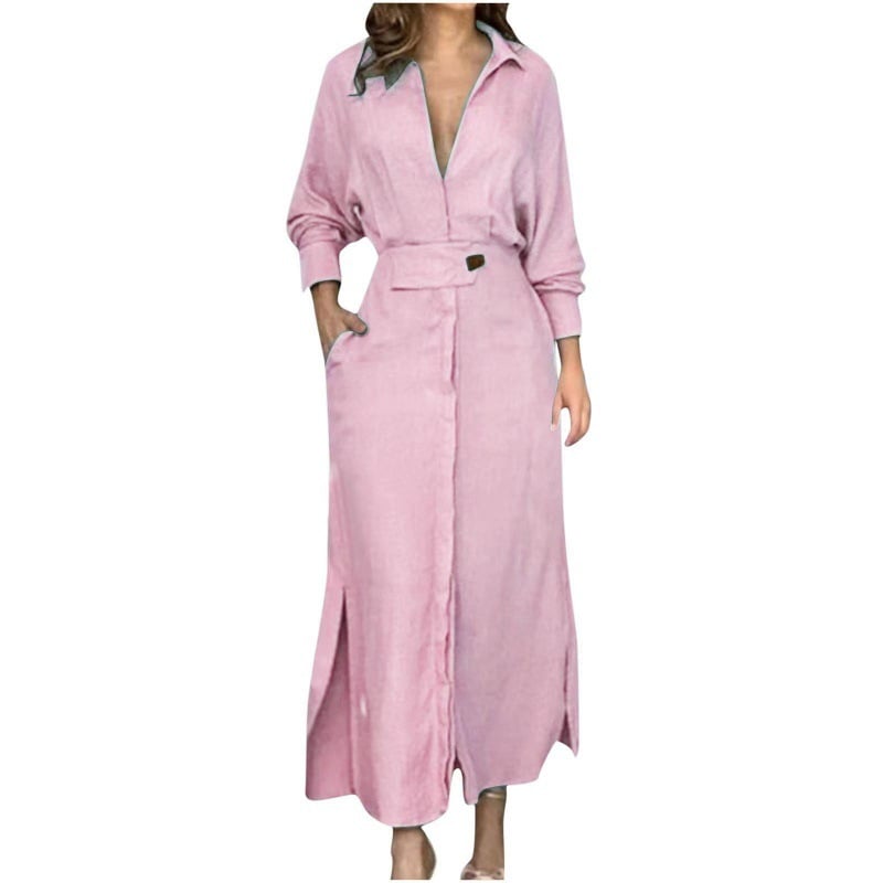 2024 Solid color maxi dress