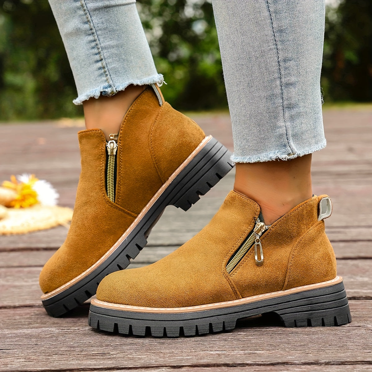 🔥Ultimo giorno di promozione SCONTO del 50% - Stivaletti da donna con plateau spesso