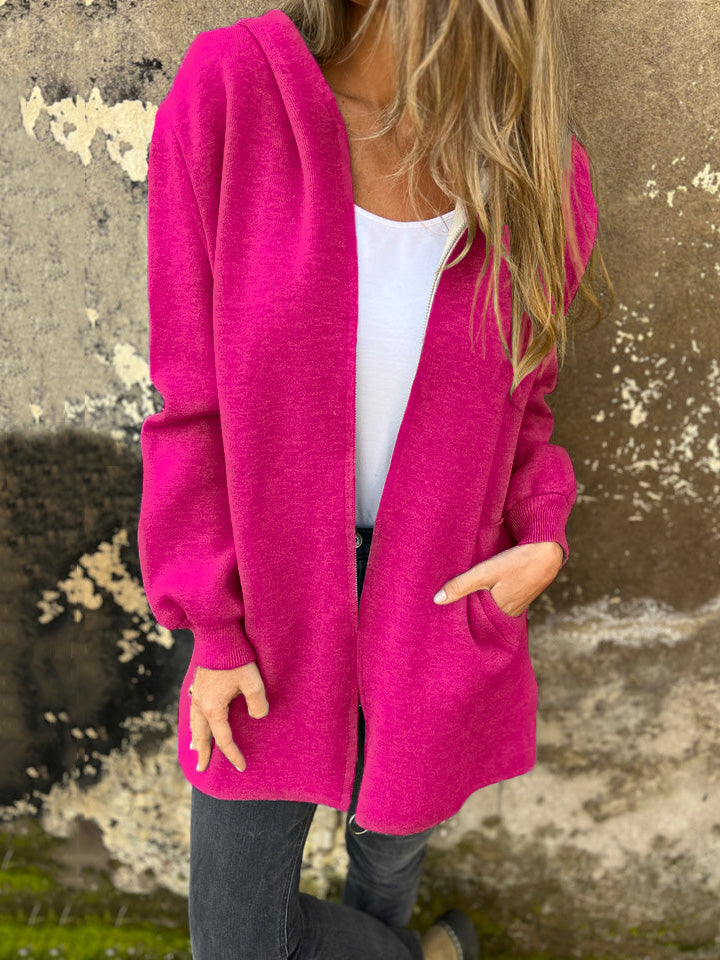 SVENDITA FINALE🔥 Giacca Casual a Maniche Lunghe con Cerniera e Collo Rotondo