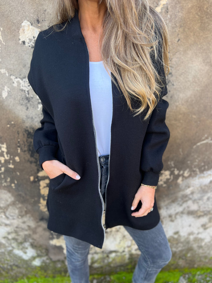 SVENDITA FINALE🔥 Giacca Casual a Maniche Lunghe con Cerniera e Collo Rotondo