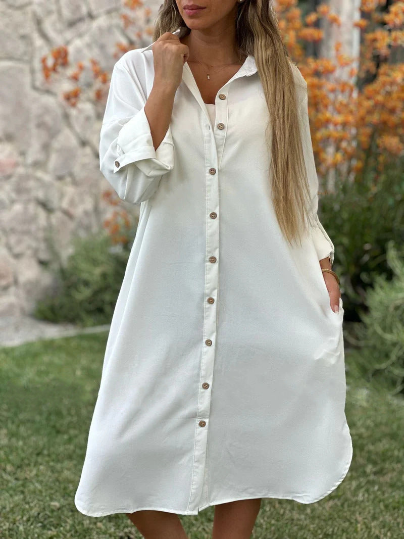 🔥ULTIMO GIORNO SCONTO 50%🔥Giacca da donna casual a maniche lunghe con risvolto in tinta unita