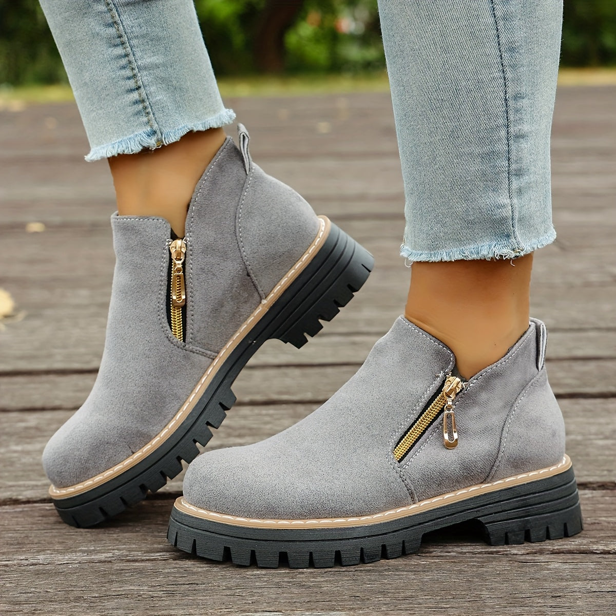 🔥Ultimo giorno di promozione SCONTO del 50% - Stivaletti da donna con plateau spesso