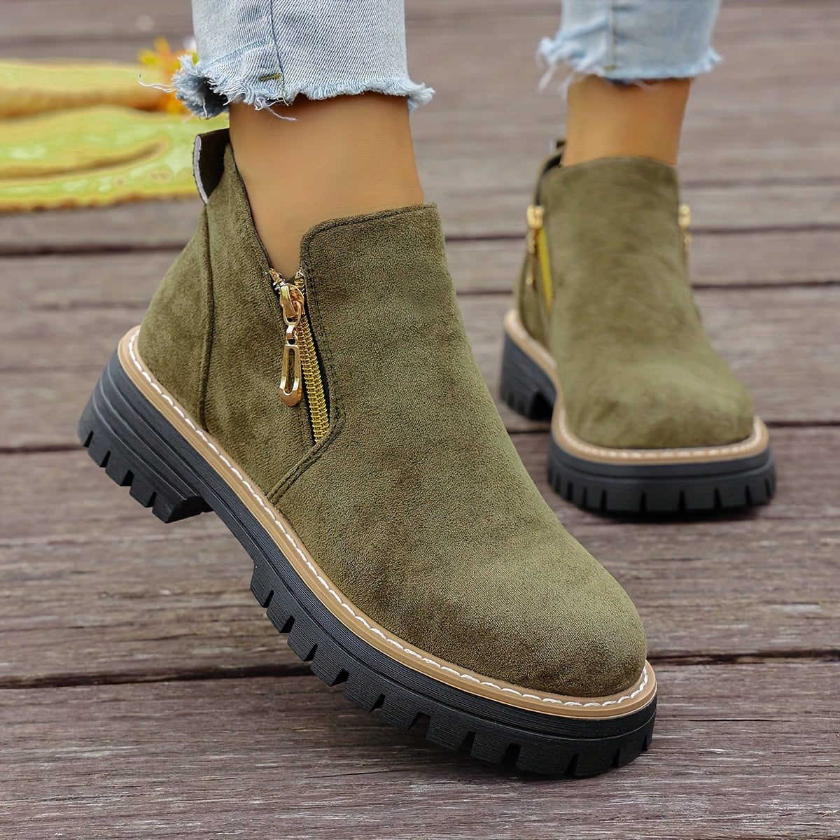 🔥Ultimo giorno di promozione SCONTO del 50% - Stivaletti da donna con plateau spesso