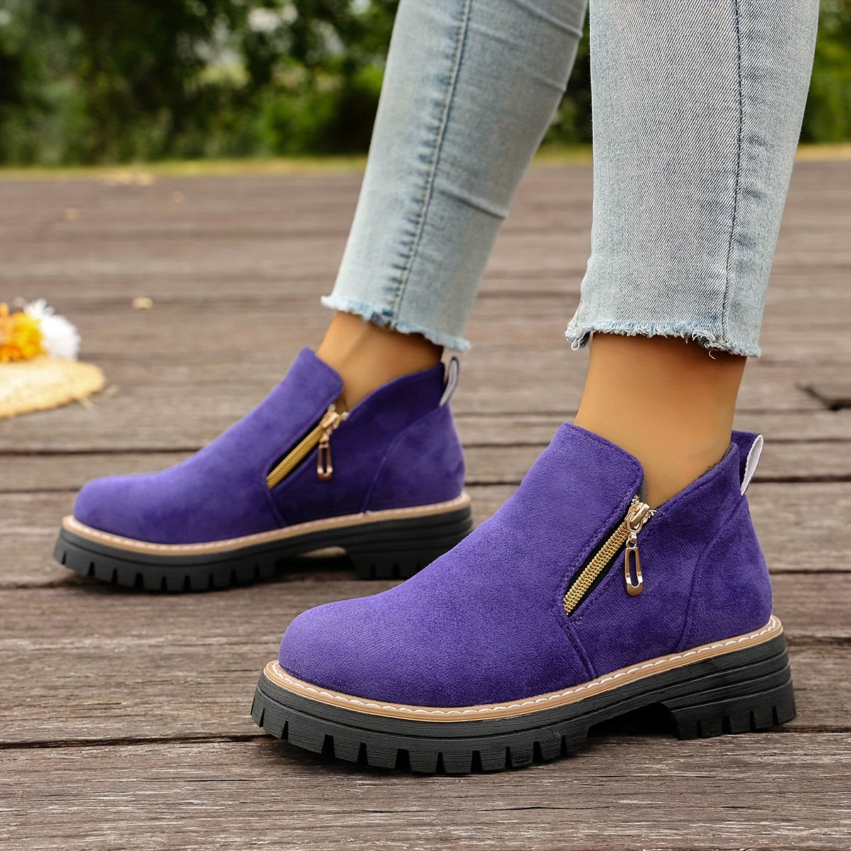 🔥Ultimo giorno di promozione SCONTO del 50% - Stivaletti da donna con plateau spesso