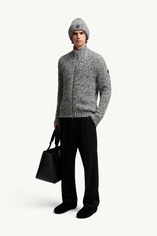 Wool & Alpaca Zip-Up Cardigan