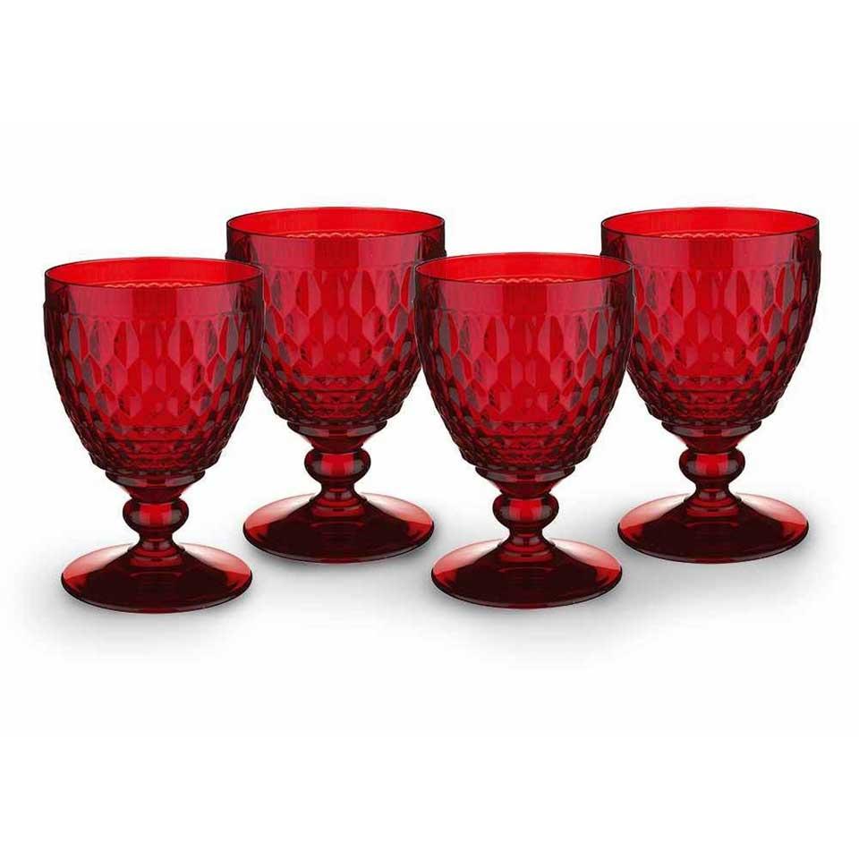 Boston Colorati - Calice - Rosso (Set da 4)