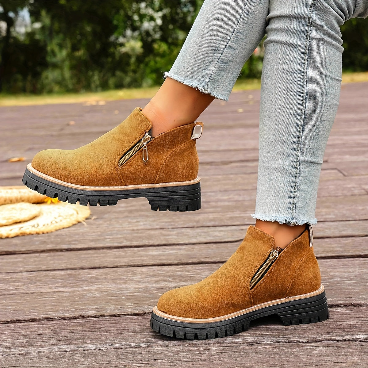🔥Ultimo giorno di promozione SCONTO del 50% - Stivaletti da donna con plateau spesso