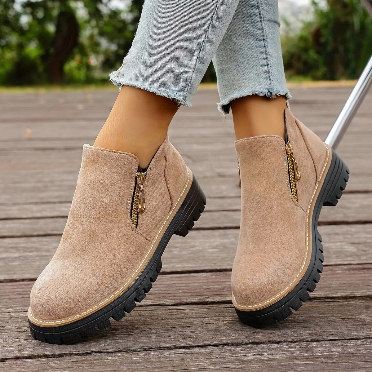 🔥Ultimo giorno di promozione SCONTO del 50% - Stivaletti da donna con plateau spesso