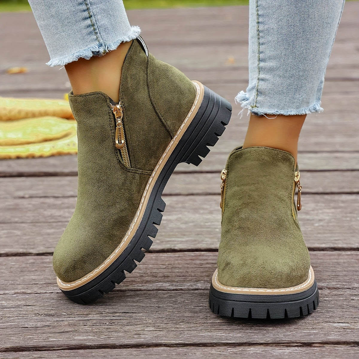 🔥Ultimo giorno di promozione SCONTO del 50% - Stivaletti da donna con plateau spesso