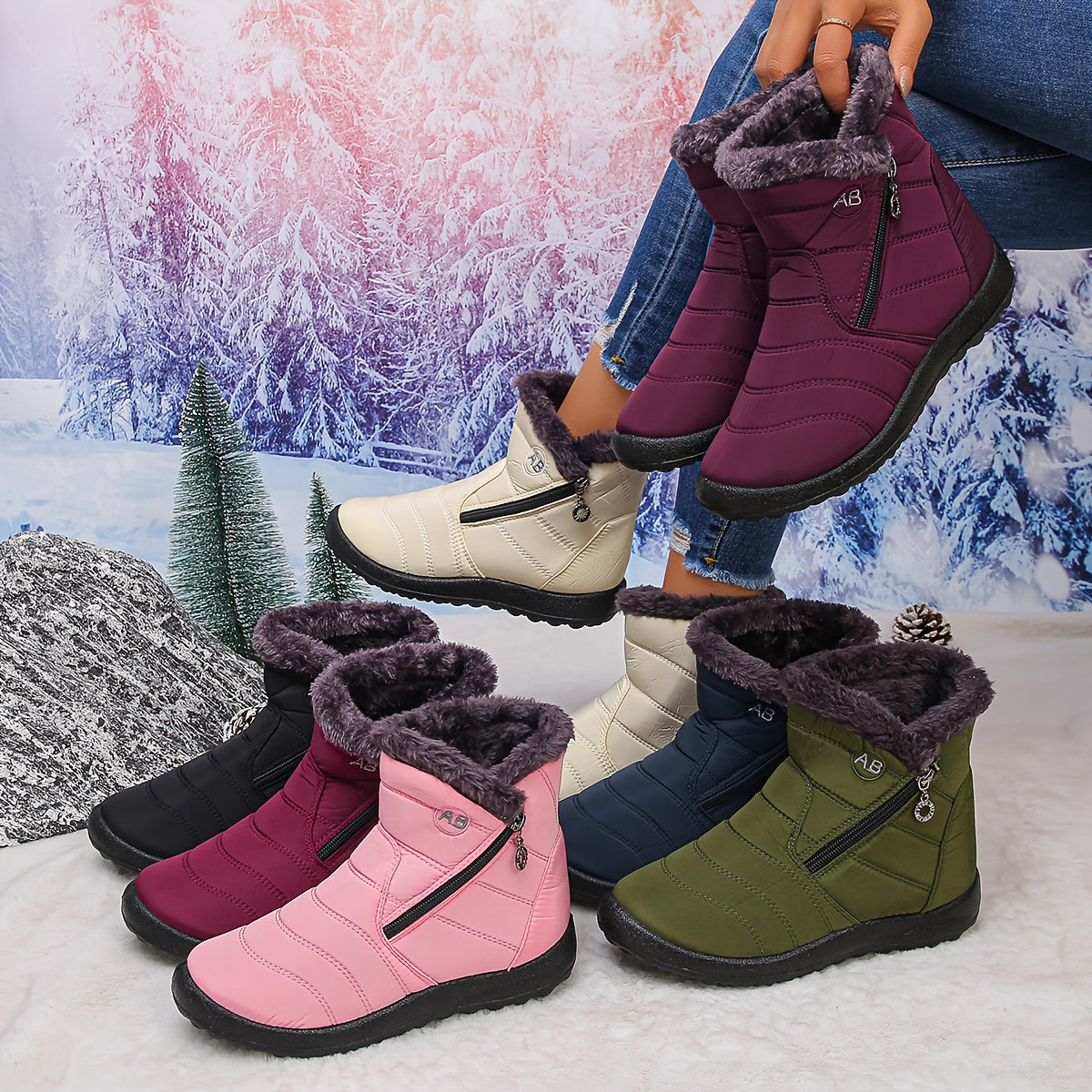🔥Ultimo Giorno Promozione Sconto 50% - Stivali Ortpedici Invernali Comodi Impermeabili Antiscivolo da Donna