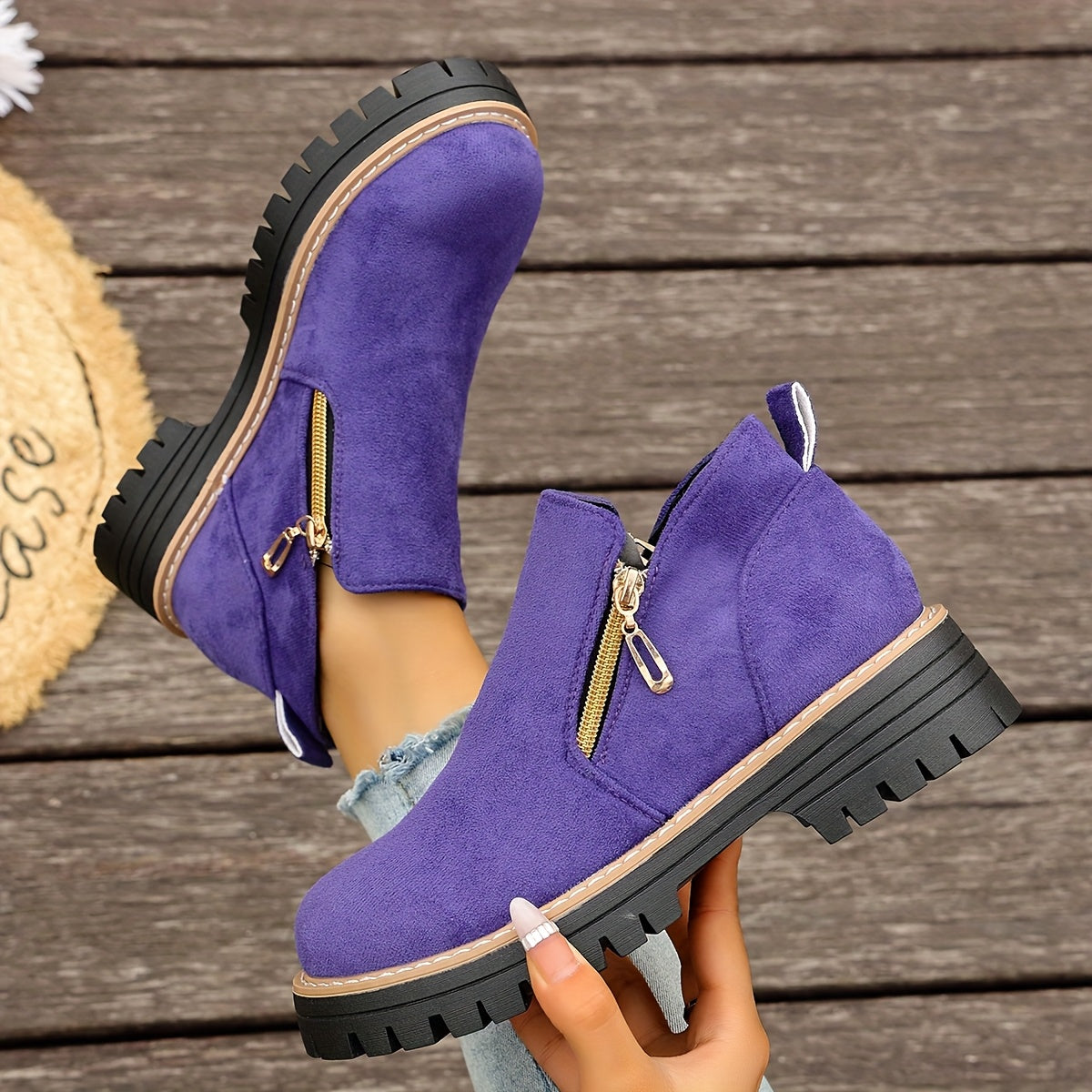 🔥Ultimo giorno di promozione SCONTO del 50% - Stivaletti da donna con plateau spesso