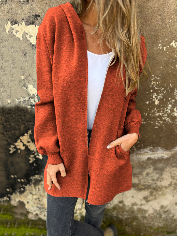 SVENDITA FINALE🔥 Giacca Casual a Maniche Lunghe con Cerniera e Collo Rotondo