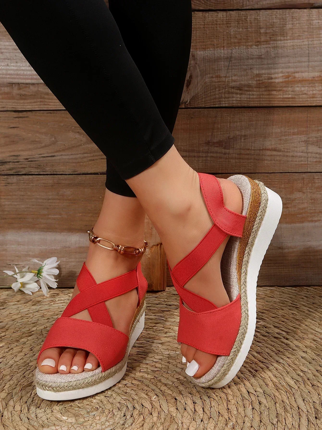 Sandali con Zeppa Espadrillas da Donna