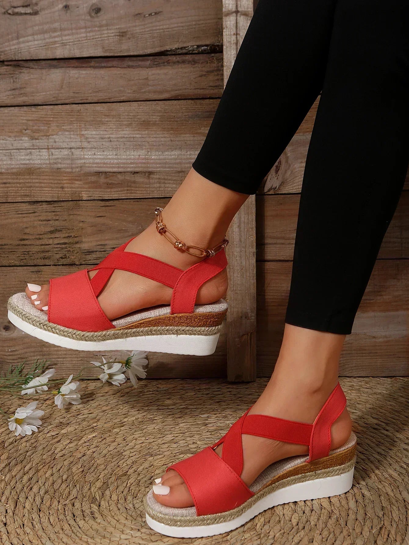 Sandali con Zeppa Espadrillas da Donna